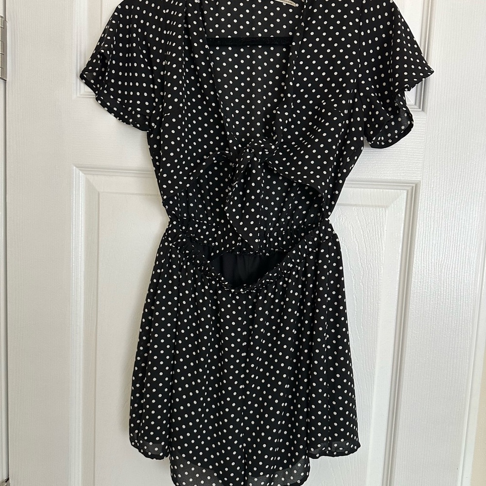 Black and White Polka Dot Dress